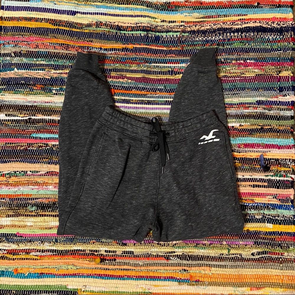 Hollister Charcoal Gray Sweat Pants Sz XS - Picture 2 of 7